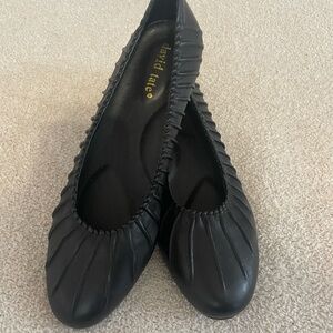 David Tate leather flats slip-ons signature padded insoles